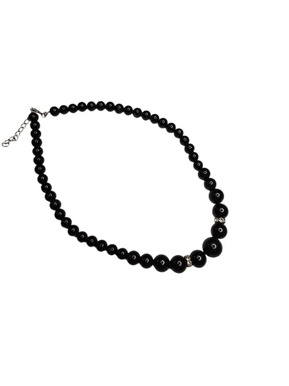 Black Beaded Necklace